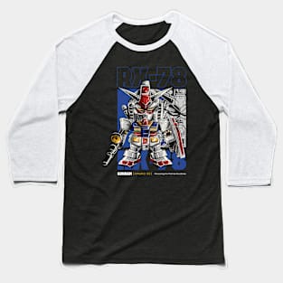 Rx78 Mecha Warrior Baseball T-Shirt